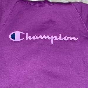 Purple Champion Hoody Sweatshirt